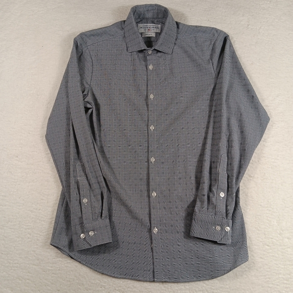 Mizzen + Main Shirt Mens Large Leeward Trim Fit Performance Plaid Office - Picture 1 of 9